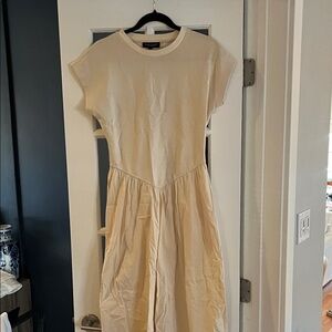 Velvet Heart Beige Midi Dress